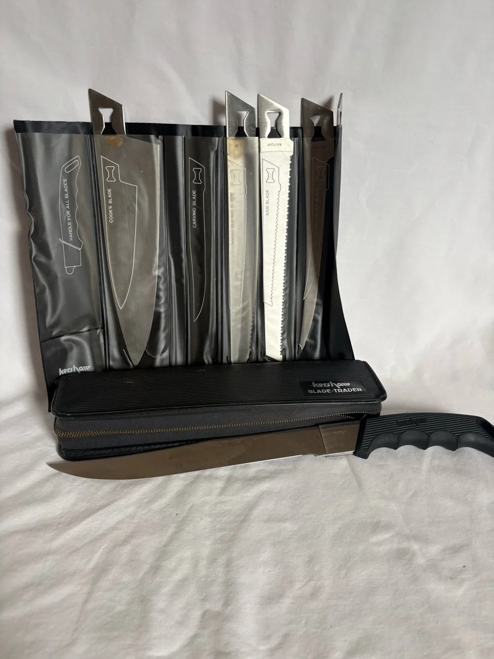 Kershaw Blade-Trader Interchangeable Knife Set 6 Blades Case USA/Japan